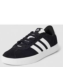 Sneakersy ze skóry z detalem z logo model VL COURT 3.0 adidas Sportswear czarne damskie EAN ID6278