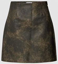 Spódnica mini z imitacji skóry model Josie EDITED czarna EAN EDT7944001