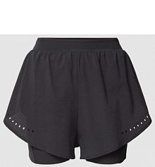 Szorty z elastycznym pasem Adidas Training czarne damskie EAN 2in1 Shorts blk