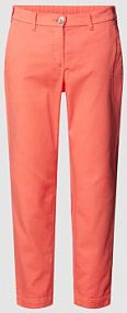 Chinosy o skróconym kroju regular fit model LUISA TONI różowe EAN 21-21 1840-20