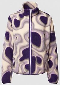 Bluza rozpinana z futerkiem model CLAY TheJoggConcept fioletowa damska EAN 22800397