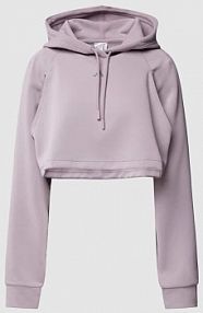 Bluza krótka z kapturem w jednolitym kolorze adidas Training różowa damska EAN IT7433