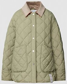 Kurtka pikowana z wykładanym kołnierzem IQ Studio oliwkowa damska EAN 4020