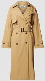 Trencz z paskiem w talii model DAVIDA IQ Studio brązowy EAN 4000