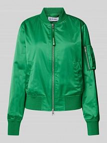 Bomberka z dwustronnym zamkiem błyskawicznym model DONNA IQ Studio zielona EAN BOMBER KURZ
