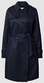 Trencz z wiązanym paskiem s.Oliver RED LABEL granatowy EAN Basic Trench