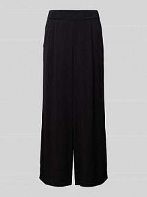 Spodnie z wiskozy z szerokimi nogawkami Ragwear czarne damskie EAN 2411-55006