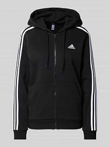 Bluza rozpinana z wyhaftowanym logo ADIDAS SPORTSWEAR czarna damska EAN HZ5743