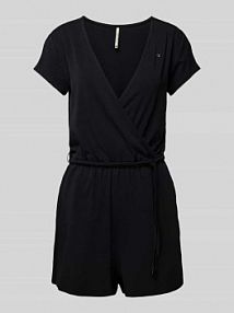 Kombinezon w kopertowym stylu model Sharna Ragwear czarny EAN 2411-75004