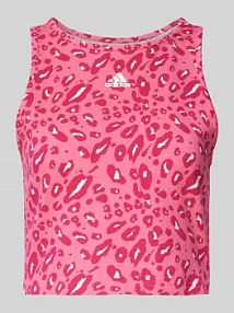 Top krótki ze zwierzęcym nadrukiem ADIDAS SPORTSWEAR różowy damski EAN IR9312