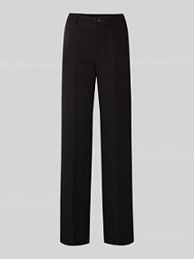 Spodnie materiałowe z szeroką nogawką w kant QS czarne damskie EAN NOS Wide2