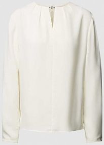 Bluzka z dekoltem w serek model METAL BAR Calvin Klein Womenswear biała damska EAN K20K207075