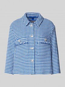 Żakiet z efektem bouclé w odcieniu błękitu królewskiego WHITE LABEL niebieski EAN 731675-7516