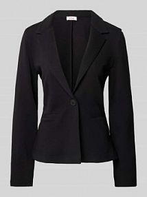 Żakiet o kroju slim fit w jednolitym kolorze s.Oliver RED LABEL czarny EAN 2142234