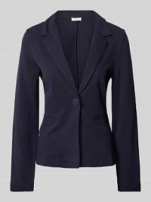 Żakiet o kroju slim fit w jednolitym kolorze s.Oliver RED LABEL granatowy EAN 2142234