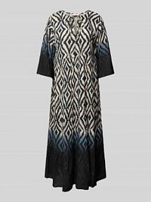 Sukienka midi z wiskozy z efektem stopniowania model Tamy FREE/QUENT czarna EAN 203785