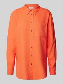 Bluzka lniana stylizowana na denim model Lava FREE/QUENT różowa damska EAN 126528