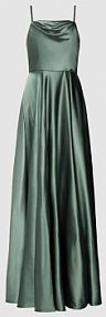 Sukienka wieczorowa z lejącym dekoltem Laona zielona EAN 24223-2420
