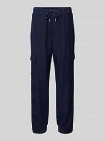 Spodnie cargo o skróconym kroju model Lava FREE/QUENT niebieskie damskie EAN Leinen Cargo3