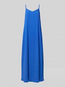 Sukienka midi z wiskozy z cienkimi ramiączkami Ragwear niebieska EAN Maxi Slip Dress