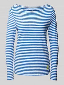 Bluzka z długim rękawem i wzorem w paski model Ciskey Lieblingsstück niebieska damska EAN 24021919