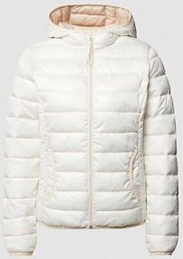 Kurtka pikowana z kapturem QS biała damska EAN 2138073
