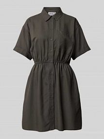 Sukienka koszulowa z kieszenią na piersi JAKE*S STUDIO WOMAN szara EAN 74960700187