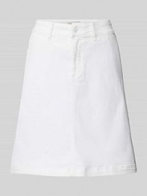 Spódnica jeansowa o długości do kolan z kieszeniami z tyłu model Harlow FREE/QUENT biała EAN 202010