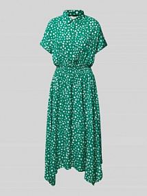 Sukienka koszulowa z wiskozy ze wzorem na całej powierzchni Apricot zielona EAN 749214