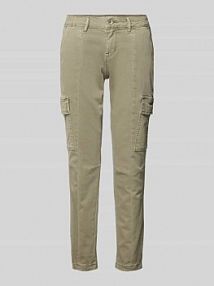 Spodnie cargo o skróconym kroju slim fit Buena Vista damskie EAN 888-B5648