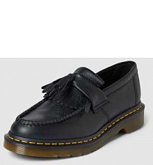 Mokasyny skórzane w jednolitym kolorze Dr. Martens czarne damskie EAN 22760001