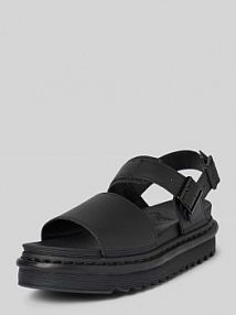 Sandały na platformie z szerokim paskiem na cholewce model Voss Dr. Martens czarne EAN 23802001