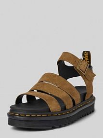 Sandały ze sprzączką model Blaire Dr. Martens oliwkowe EAN 31735357