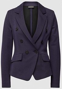 Żakiet z fakturowanym wzorem Emporio Armani granatowy EAN 3D2G7A.2JKCZ