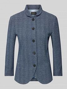 Żakiet z wzorem w jodełkę Emporio Armani niebieski EAN 3D2G8G.2JNEZ