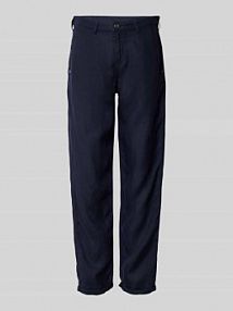 Spodnie materiałowe z zapięciem na guzik i zamek błyskawiczny Emporio Armani granatowe damskie EAN 3D2J5A.2N0ZZ