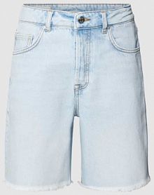 Bermudy o kroju regular fit z imitacji denimu Gant niebieskie damskie EAN JEA Short offene