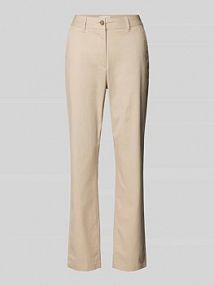 Chinosy o kroju slim fit w jednolitym kolorze Gant beżowe EAN 4150261