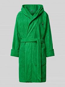 Szlafrok z wyhaftowanym logo model Robe Polo Ralph Lauren zielony damski EAN 4P0048