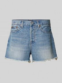 Jeansowe, wystrzępione szorty Polo Ralph Lauren niebieskie EAN denim short 5 Po