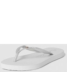 Japonki z detalem z logo Rip Curl srebrne damskie EAN Flip Flip Metall
