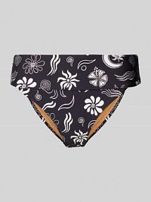 Figi bikini z kwiatowym wzorem model HOLIDAY GOOD Rip Curl czarne EAN Brief HIGH WAIST