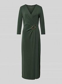 Sukienka midi w stylu kopertowym Zero zielona EAN 1086441355