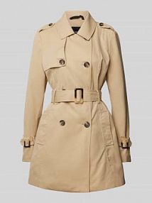 Płaszcz z paskiem w talii Zero beżowy damski EAN 1085431501