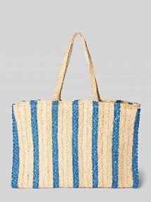 Torba shopper z wzorem w paski Barts beżowa EAN 3158