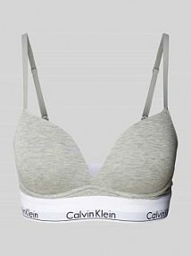 Biustonosz push up z pasem z logo model MODERN CTN Calvin Klein Underwear szary EAN QF7623E