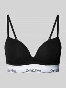 Biustonosz push up z pasem z logo model MODERN CTN Calvin Klein Underwear czarny EAN QF7623E