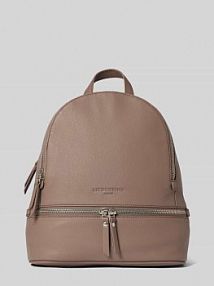 Plecak z przegródkami zapinanymi na zamek błyskawiczny model ALITA liebeskind berlin brązowy damski EAN 2139990