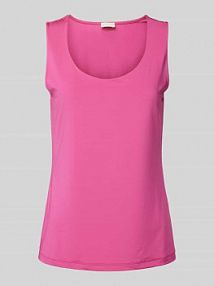 Top o kroju regular fit z mieszanki wiskozy milano italy różowy damski EAN 42-5416-8680