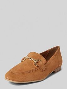 Mokasyny typu tassel loafer ze skóry naturalnej tamaris brązowe damskie EAN 1-24222-42